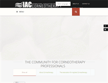 Tablet Screenshot of corneotherapy.org